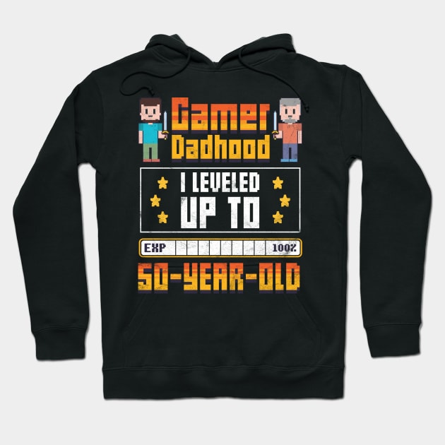 Best Father Gamer Dad 50 Years Hoodie by avshirtnation